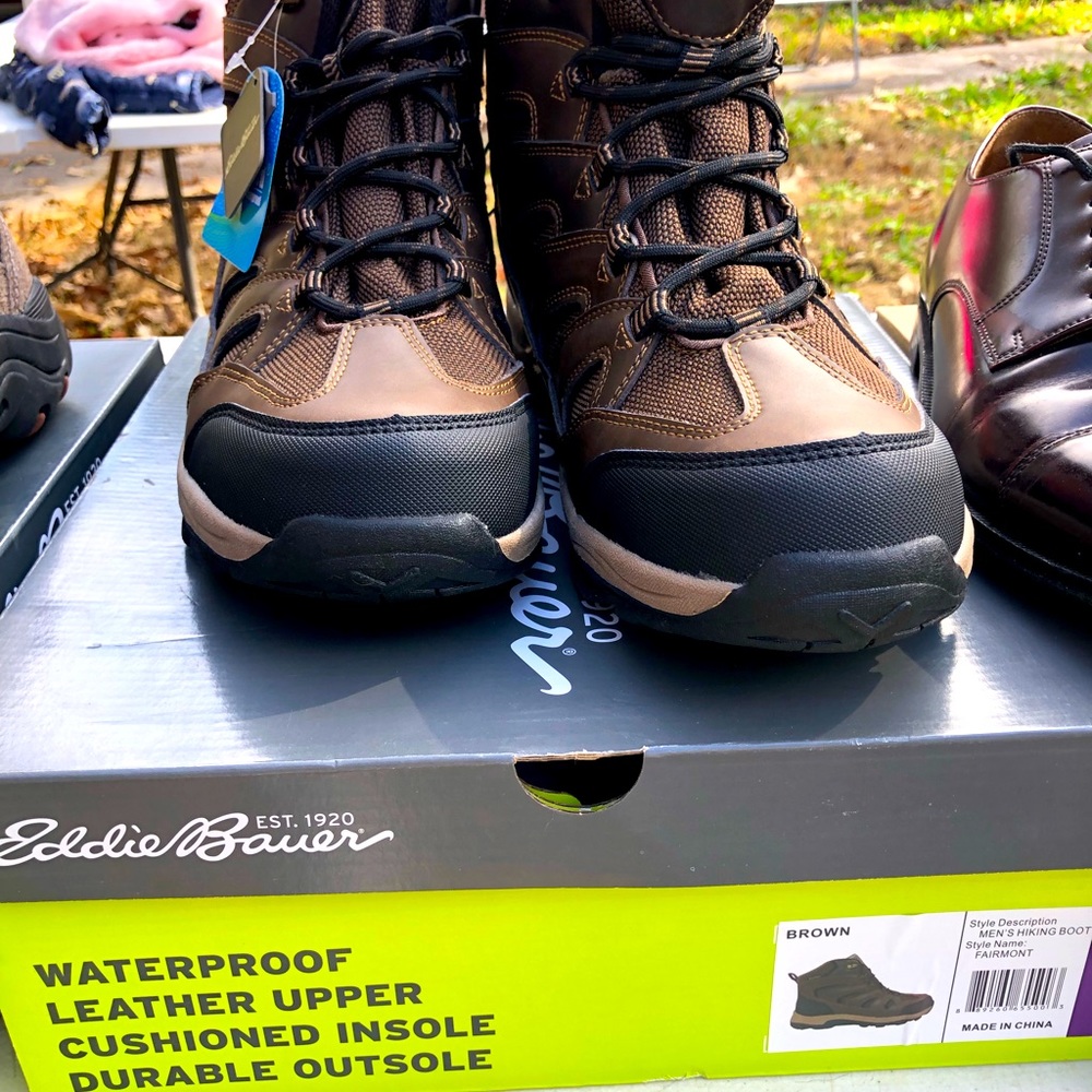 Mens New Eddie Bauer Boots Outdoor  Sz 10